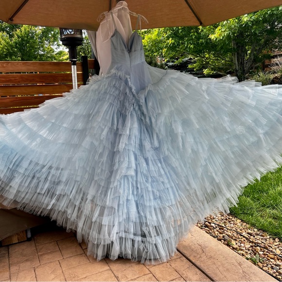 Get ready for Prom.                             Sherri Hill Ruffle Tulle  #55461 - Picture 4 of 10